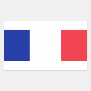 Franse vlag rechthoekige sticker