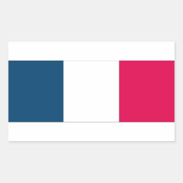 Franse vlag rechthoekige sticker