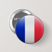 Franse vlag ronde button 5,7 cm (Voorkant /achterkant)