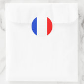 Franse vlag ronde sticker (Tas)