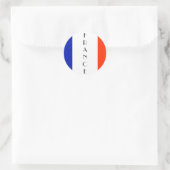 franse vlag ronde sticker (Tas)