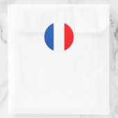 Franse vlag ronde sticker (Tas)