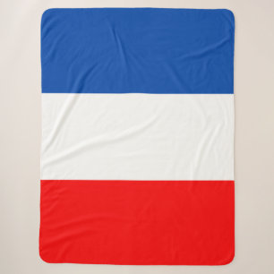 Franse vlag sherpa deken