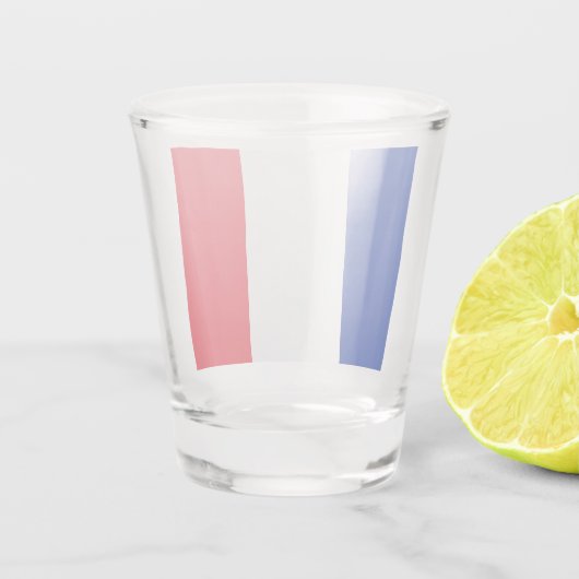 Franse vlag shot glas (Achterkant)