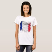 Franse vlag Shredders T-shirt (Voorkant volledig)