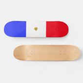 Franse vlag skateboard (Horizontaal)