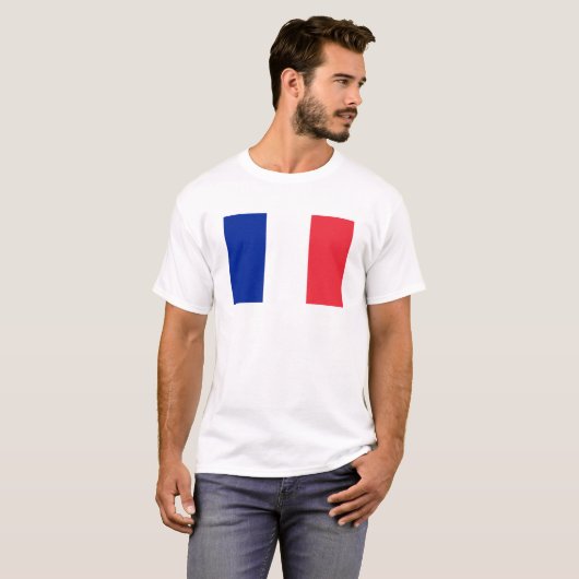 Franse vlag t-shirt (Voorkant volledig)