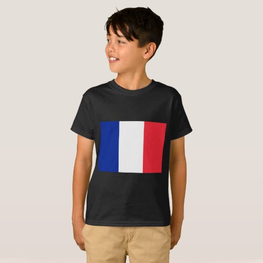 Franse vlag t-shirt (Voorkant volledig)
