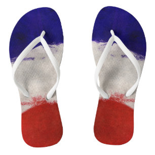 Franse vlag teenslippers