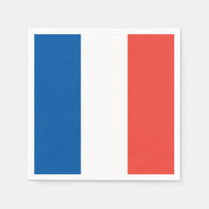 Franse vlag: Tricolor Bastille Day Party-banner Servet