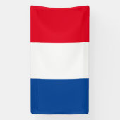 Franse vlag van Frankrijk aangepaste banner teken (Verticaal)