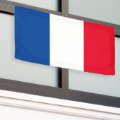 Franse vlag van Frankrijk aangepaste banner teken (Buitenkant Gebouw)