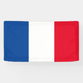 Franse vlag van Frankrijk aangepaste banner teken (Horizontaal)