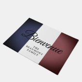  Franse vlag van Frankrijk aangepaste welkom Deurmat (Schuin)