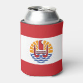 Franse vlag van Polynesië Blikjeskoeler (Blikje Voorkant)