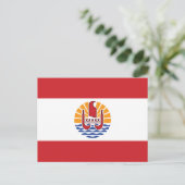 Franse vlag van Polynesië Briefkaart (Staand voorkant)