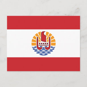 Franse vlag van Polynesië Briefkaart