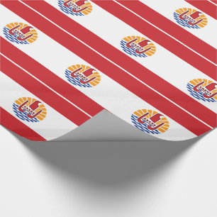 Franse vlag van Polynesië Cadeaupapier