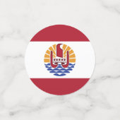 Franse vlag van Polynesië Confetti (Kleine voorkant)