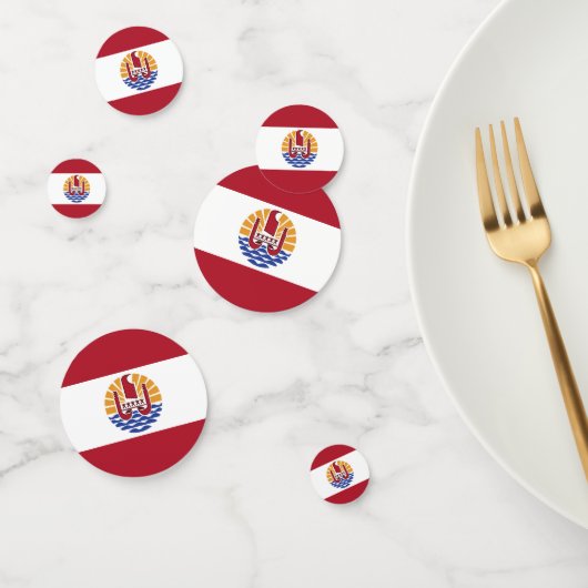 Franse vlag van Polynesië Confetti (Groep)