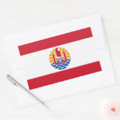 Franse vlag van Polynesië Rechthoekige Sticker (Envelop)