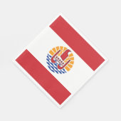 Franse vlag van Polynesië Servet (Hoek)