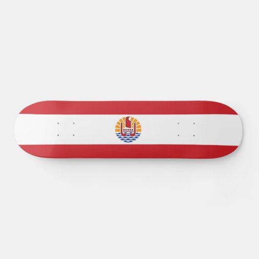 Franse vlag van Polynesië Skateboard (Horizontaal)