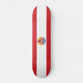 Franse vlag van Polynesië Skateboard (Voorkant)