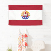 Franse vlag van Polynesië Spandoek (Insitu)