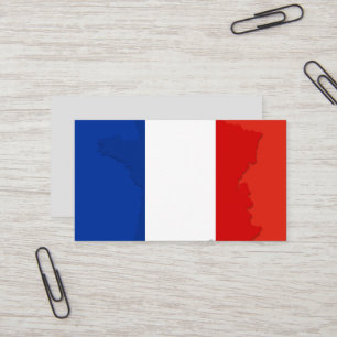 Franse vlag visitekaartje