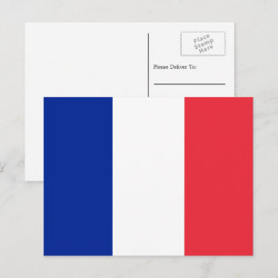 Franse vlag, vlag van Frankrijk Briefkaart