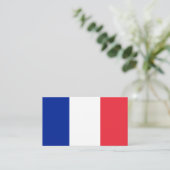 Franse vlag, vlag van Frankrijk Visitekaartje (Staand voorkant)