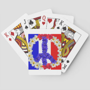 franse vlag - vredesvlag pokerkaarten