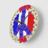 franse vlag - vredesvlag ronde klok (Hoek)