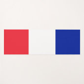 Franse vlag yogamat (Voorkant (horizontaal))