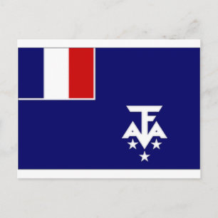 Franse vlag Zuidelijke Antarctische Landen Briefkaart
