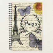 franse vlinder parijs eiffel tower planner (Voorkant)