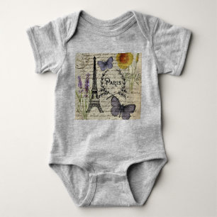 franse vlinder parijs eiffel tower romper