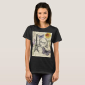 franse vlinder parijs eiffel tower t-shirt (Voorkant volledig)