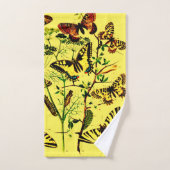 Franse vlinders bad handdoek (Handdoek)