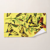 Franse vlinders bad handdoek (Handdoek)