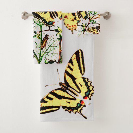 Franse vlinders bad handdoek (Insitu)