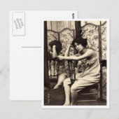 Franse vloot - Pinup Briefkaart (Voorkant / Achterkant)