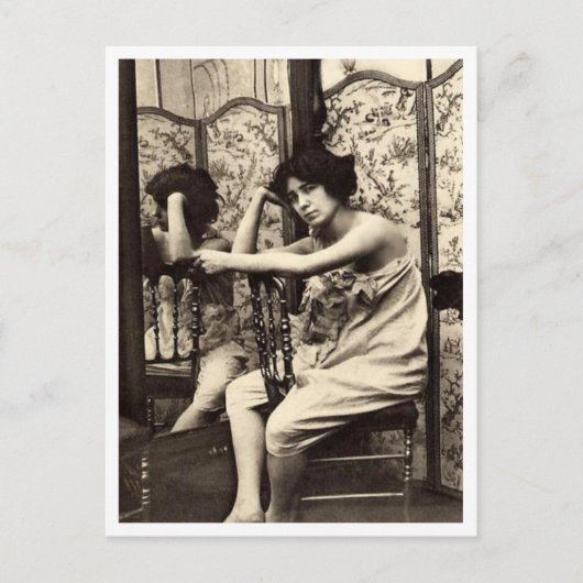 Franse vloot - Pinup Briefkaart (Voorkant)