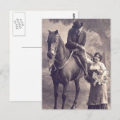 Franse vloot - Romantisch paard Briefkaart (Voorkant / Achterkant)
