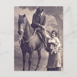 Franse vloot -  Romantisch paard Briefkaart