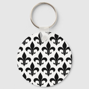 Franse vloour de lis patroon Parisian Sleutelhanger