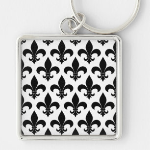 Franse vloour de lis patroon Parisian Sleutelhanger