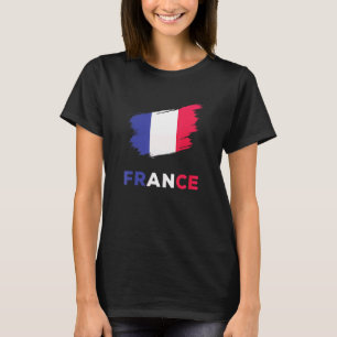 Franse voetbalploeg Franse Ventilatorkaart Footbal T-shirt