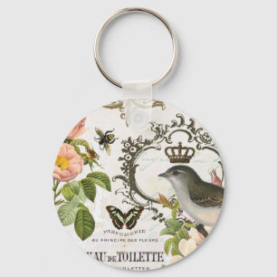  Franse vogel met kroon sleutelhanger